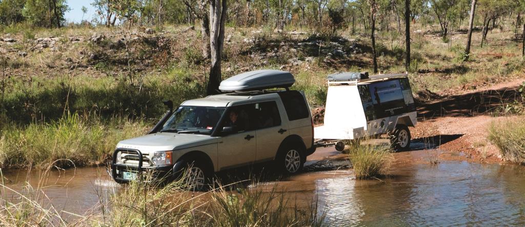 Crossing a creek on the Bullita access road  (photo copyright Marg Lacey)