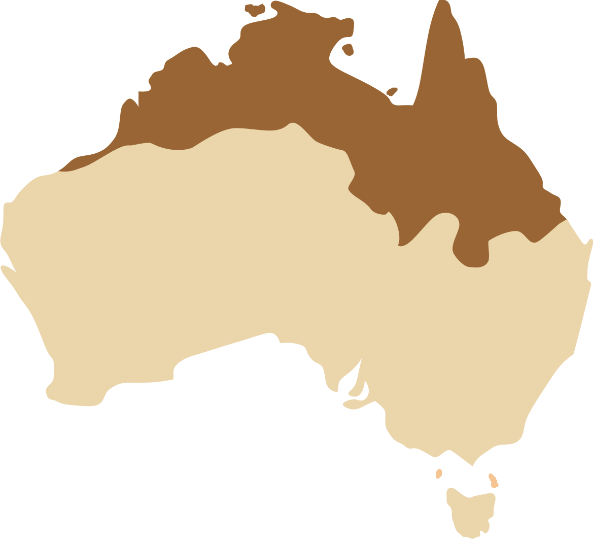 Cathedral Mound distribution map