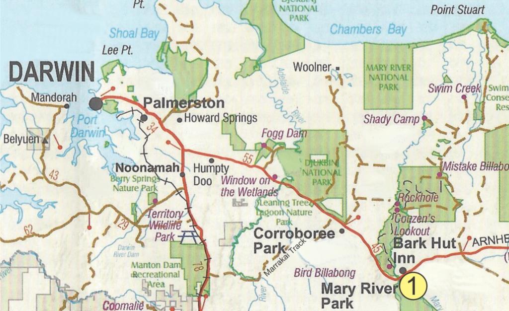 Mary River Nt Map Woodland And Wetland Experience Darwin And Top End, Australia