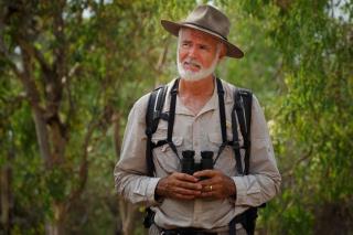 Mike Jarvis at Mamukala during Kakadu Bird Week.   (photo copyright Australian Broadcasting Commission)