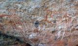 Rock art at Burrunggui  (photo copyright Jon Fink)