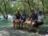 Three generations of birders, family group at East Point Mangrove Boardwalk  (photo copyright Mike Jarvis)