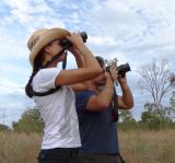 Angie and Trevor bird watching  (photo copyright Mike Jarvis)