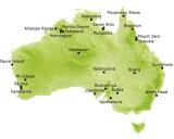 Map showing location of Australian Wildlife Conservancy properties  (photo copyright Australian Wildlife Conservancy)