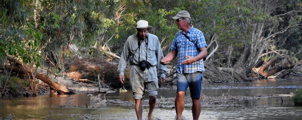 Ian Morris and guest at Gungurul, Kakadu  (photo copyright Mike Jarvis)